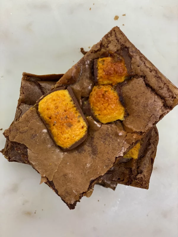 Heavenly Honeycomb Brownies